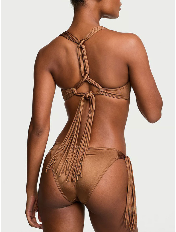 Суцільний Купальник Victoria's Secret з Вирізами та Бахромою Swim VS Archives Swim Macrame Fringe Monokini One-Piece Swimsuit_2