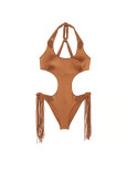 Суцільний Купальник Victoria's Secret з Вирізами та Бахромою Swim VS Archives Swim Macrame Fringe Monokini One-Piece Swimsuit_3