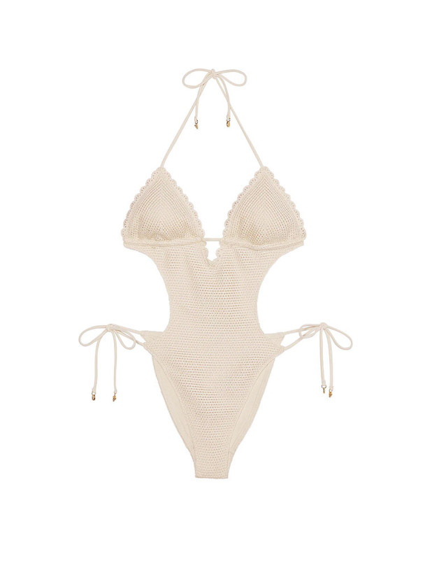 Суцільний Купальник Монокіні В'язаний Victoria's Secret Swim Crochet Monokini One-Piece Swimsuit_4