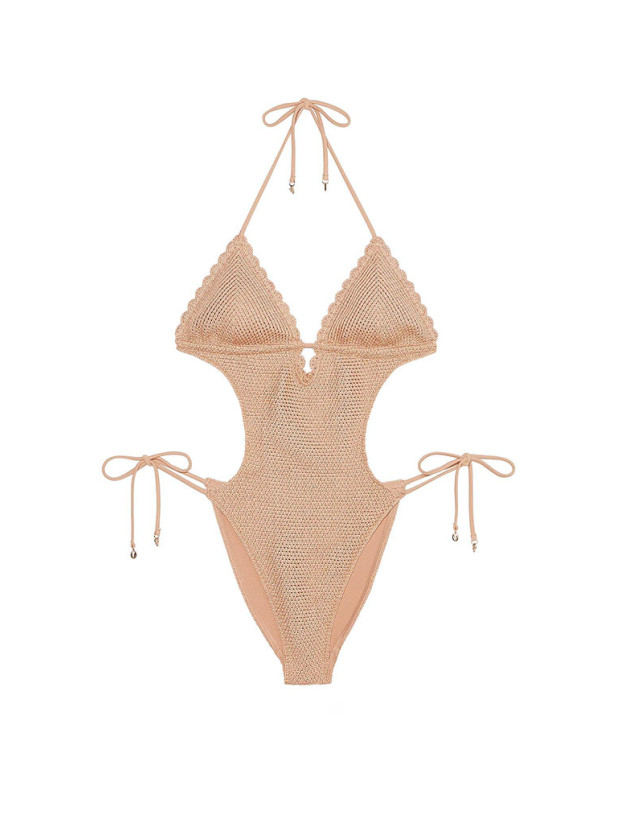 Суцільний Купальник Монокіні В'язаний Victoria's Secret Swim Crochet Monokini One-Piece Swimsuit_2