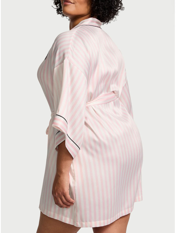 Халат Victoria's Secret Satin Short Piped Robe_8