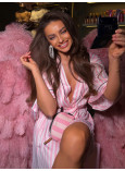 Халат Victoria's Secret Satin Short Piped Robe_4