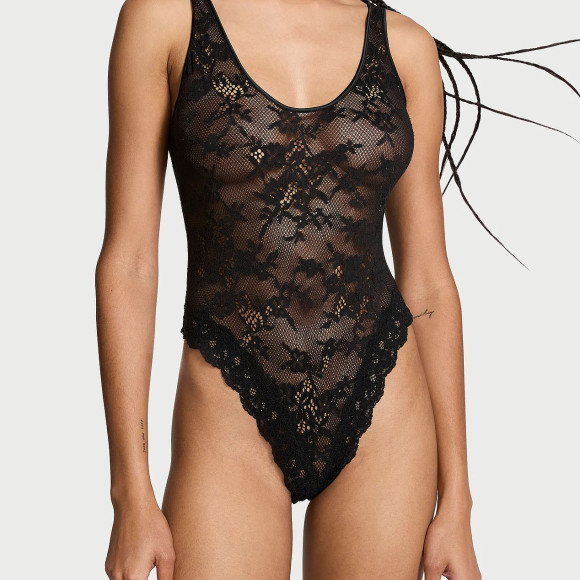 Боди Кружевное Victoria's Secret Very Sexy Lace Scoop Bodysuit