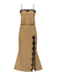 Набір Топ та Спідниця Victoria's Secret Dream Angels Satin Lace-Trim Cropped Top & Slip Skirt Set_3