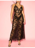 Нічна Сорочка Victoria's Secret Rose Lace Long Slip_5