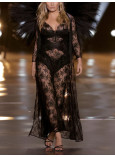 Нічна Сорочка Victoria's Secret Rose Lace Long Slip_4
