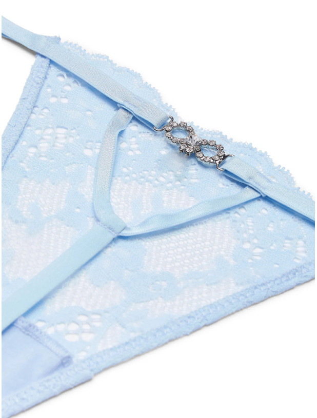 Трусики Стрінги Мереживні Victoria's Secret Dream Angels Twinkle Bow Lace V-String Panty_3