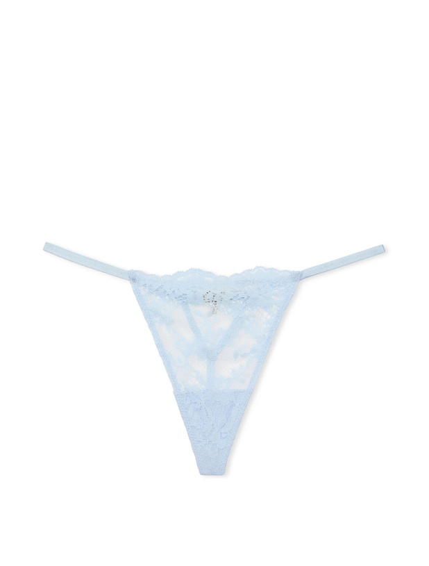 Трусики Стрінги Мереживні Victoria's Secret Dream Angels Twinkle Bow Lace V-String Panty_2