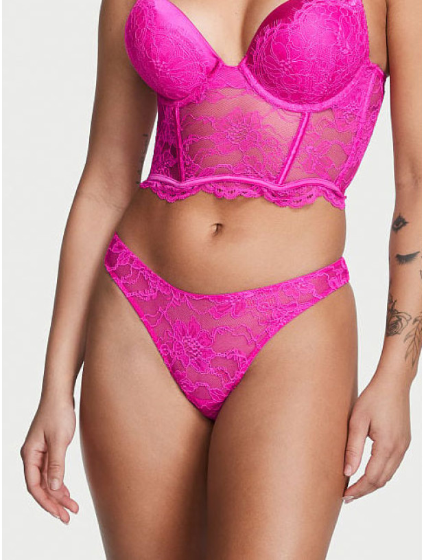 Трусики зі Стразами Victoria's Secret Very Sexy Shine Strap Cutout Back Thong Panty_2