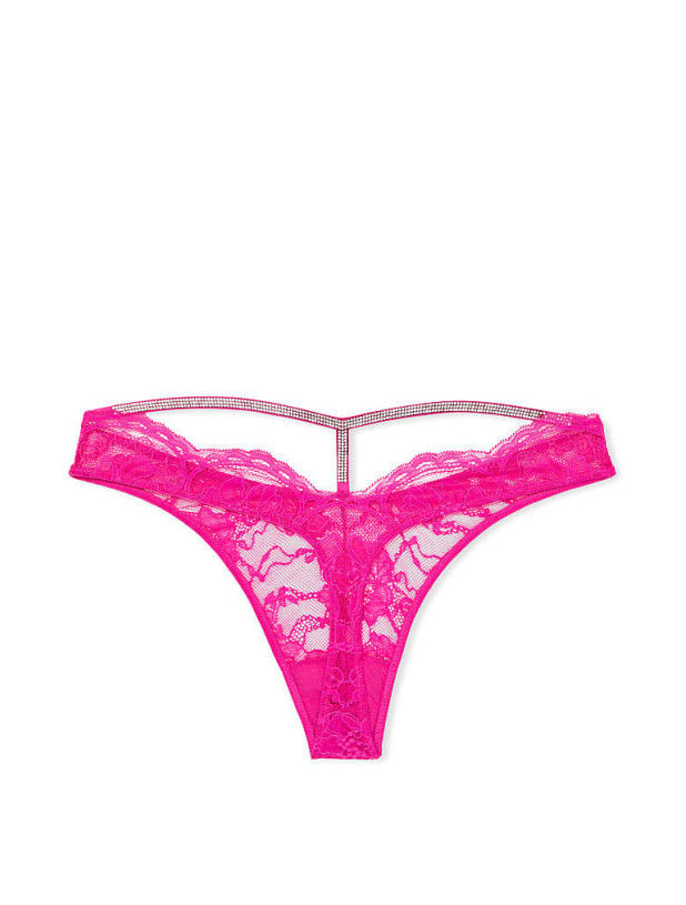 Трусики зі Стразами Victoria's Secret Very Sexy Shine Strap Cutout Back Thong Panty_4