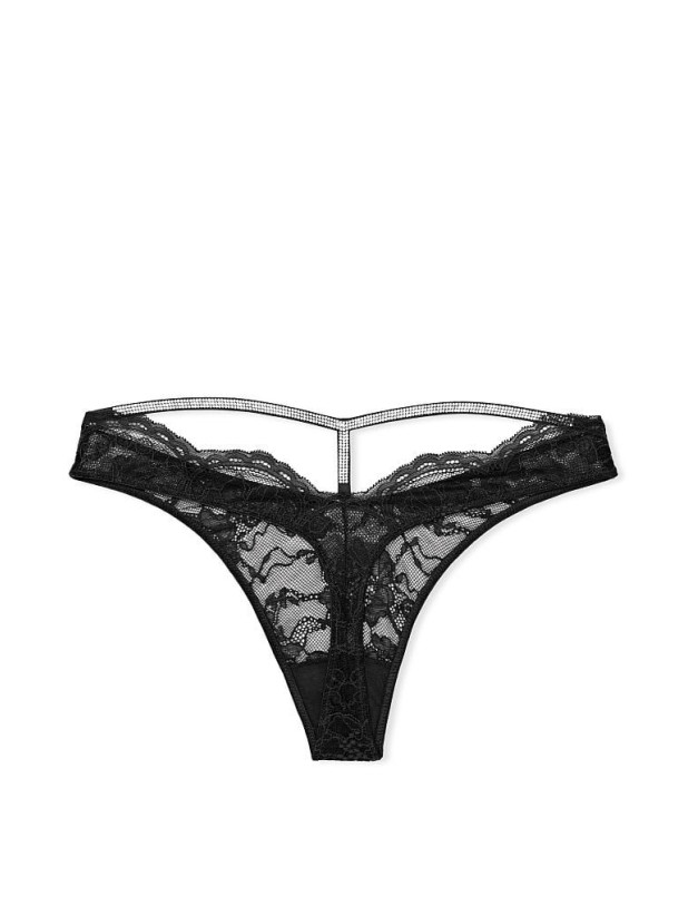 Трусики зі Стразами Victoria's Secret Very Sexy Shine Strap Cutout Back Thong Panty_4