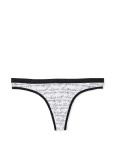 Хлопковые Трусики Стринги Victoria's Secret Stretch Cotton High-Leg Scoop Thong Panty_1