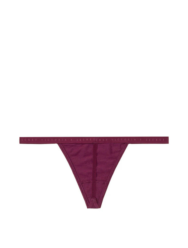 Трусики Стрінги Victoria's Secret Stretch Cotton V-String Panty_4
