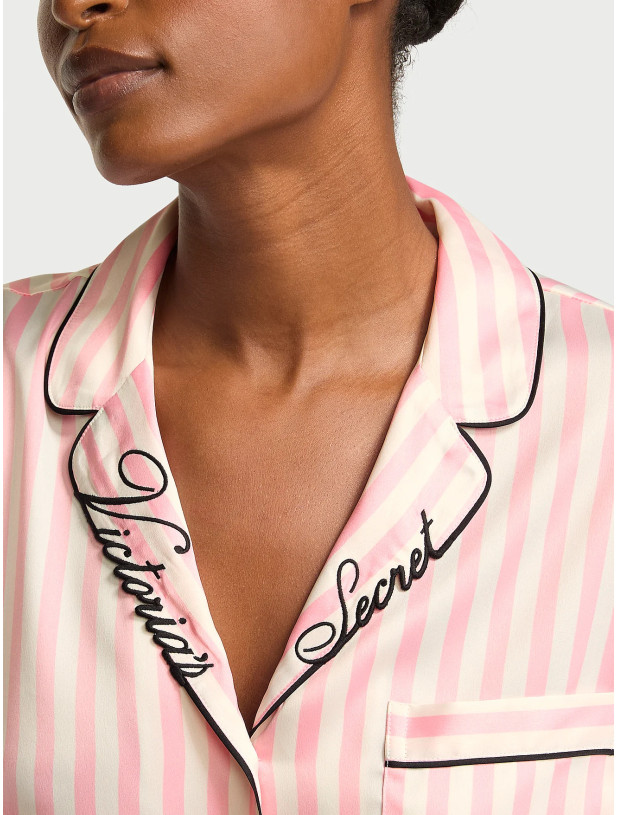 Піжама з Шортами Victoria's Secret Signature Satin Short Pajama Set_2