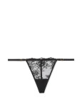Комплект Білизни з Корсетом Victoria's Secret Very Sexy VS Archives Rose Lace Bra Top & Very Sexy Rose Lace Adjustable V-String Panty-black_9