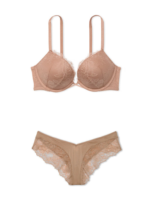Комплект Білизни Victoria's Secret Very Sexy Bombshell Add-2-Cups Rose Lace Push-Up Bra & Very Sexy Rose Lace-Trim High-Leg Cheeky Panty_6
