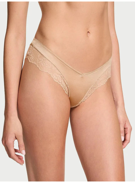 Трусики Чікіні Victoria's Secret Very Sexy Rose Lace-Trim High-Leg Cheeky Panty