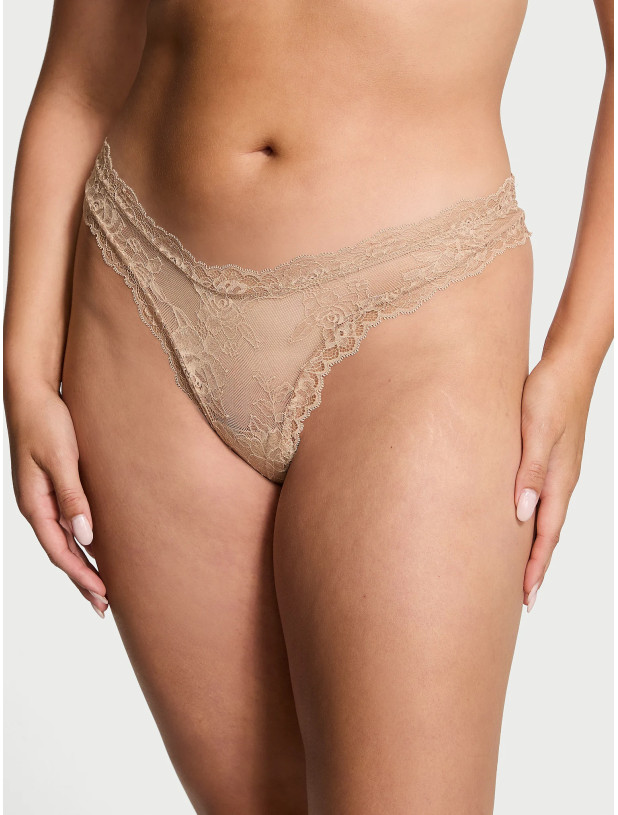Трусики Стрінги Victoria's Secret Very Sexy Rose Lace High-Leg Thong Panty_2
