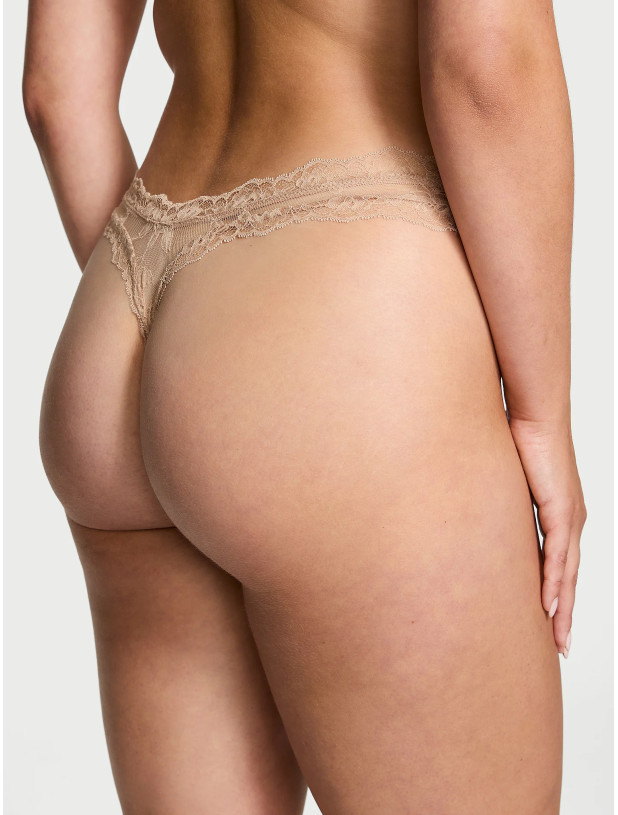 Трусики Стрінги Victoria's Secret Very Sexy Rose Lace High-Leg Thong Panty_3