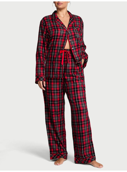 Піжама Фланелева Victoria's Secret Flannel Long Pajama Set