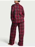 Піжама Фланелева Victoria's Secret Flannel Long Pajama Set_2