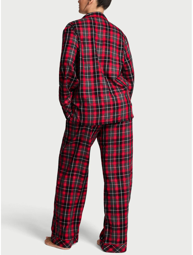 Піжама Фланелева Victoria's Secret Flannel Long Pajama Set_2