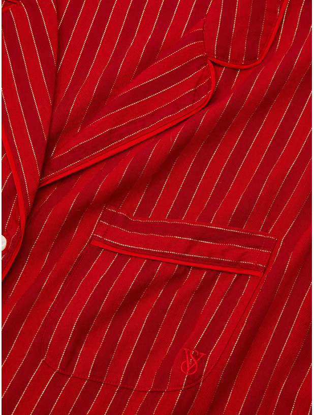 Піжама Фланелева Victoria's Secret Flannel Long Pajama Set_3
