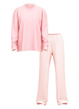 Піжама Фланелева Victoria's Secret Flannel Long-Sleeve Tee-Jama Set_3