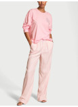 Піжама Фланелева Victoria's Secret Flannel Long-Sleeve Tee-Jama Set_1