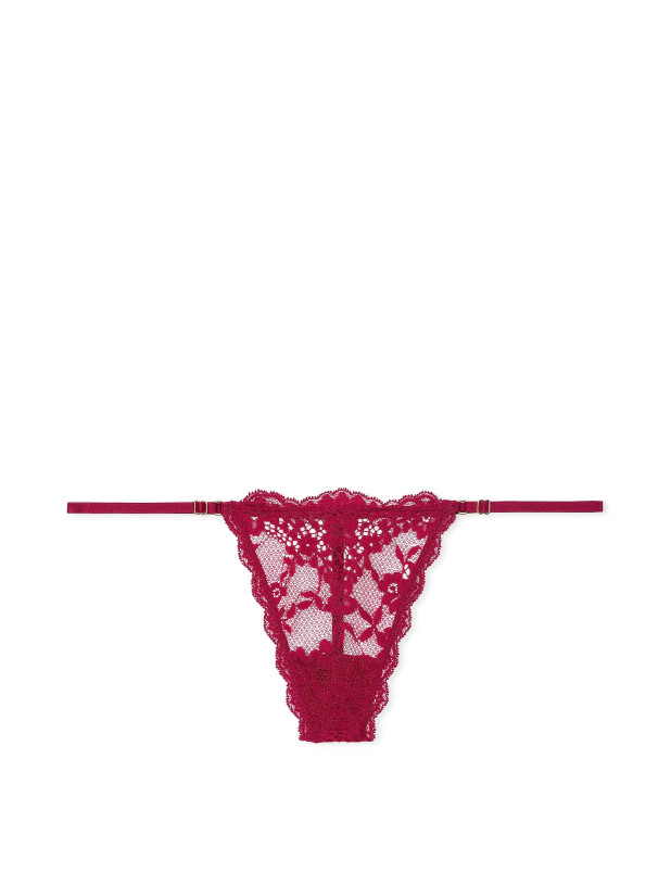 Трусики Стрінги Мереживні Victoria's Secret Dream Angels Lace Adjustable V-String Panty_2