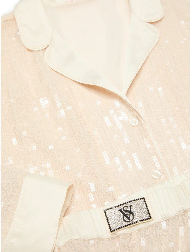 Піжама Victoria's Secret Sequin Shine Long Pajama Set_2