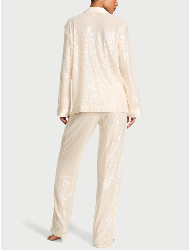 Піжама Victoria's Secret Sequin Shine Long Pajama Set_5