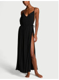 Нічна Сорочка Victoria's Secret Ribbed Modal Velvet-Trim Long Slip Dress_5