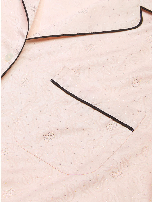 Піжама Victoria's Secret Glazed Satin Dew Drop Long Pajama Set_3