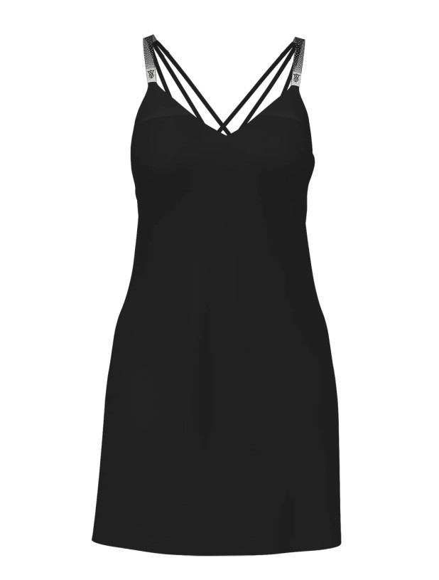 Нічна Сорочка зі Стразами Victoria's Secret Very Sexy Scattered Shine Strap Satin Strappy-Back Slip_6