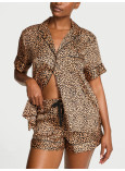 Пижама с Шортами Victoria's Secret Signature Satin Short Pajama Set_2