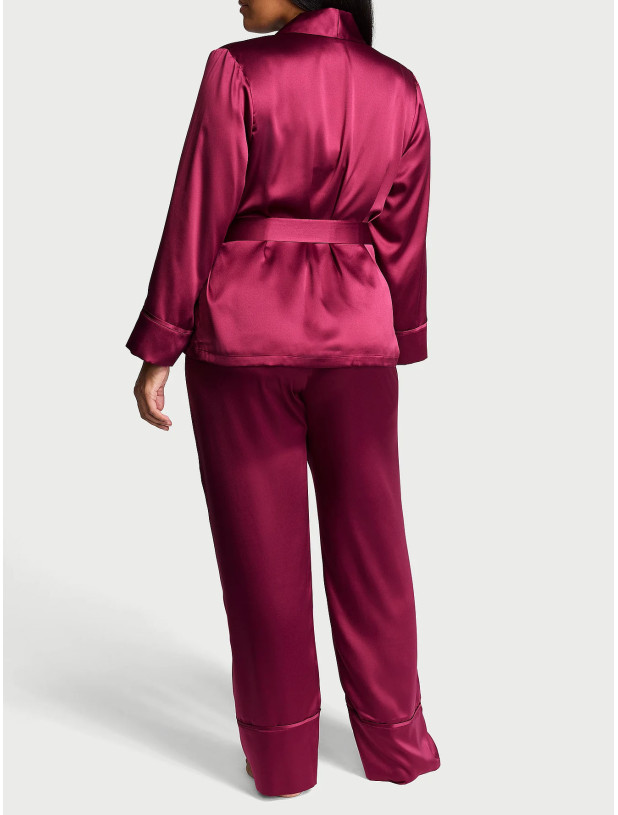Піжама Victoria's Secret Dream Satin Wrap Top Long Pajama Set_2