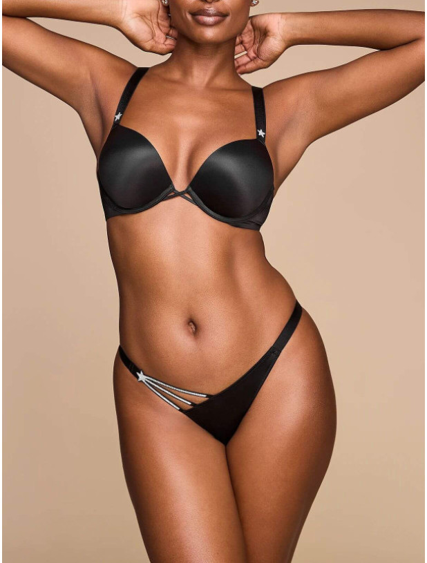 Трусики зі Стразами Victoria's Secret Very Sexy Shine Strap Smooth Brazilian Panty_3