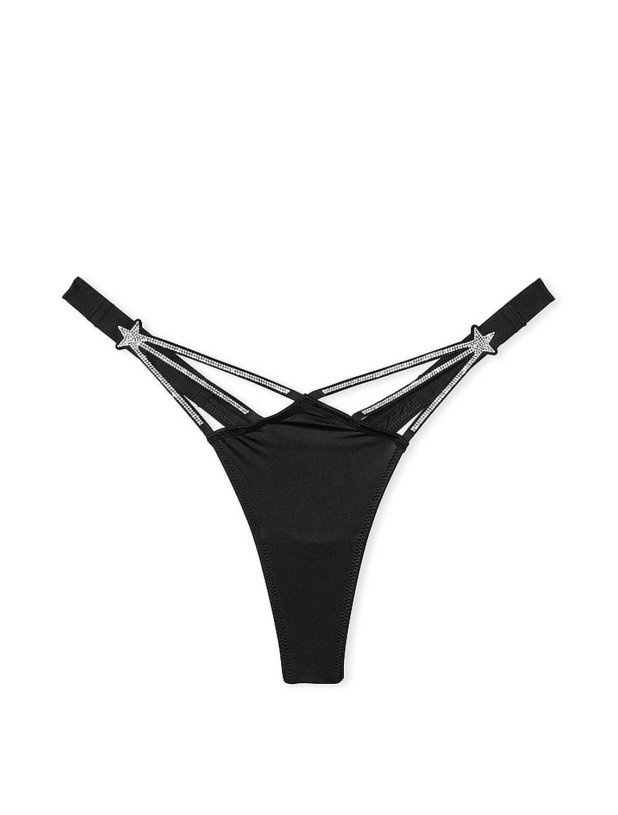 Трусики зі Стразами Victoria's Secret Very Sexy Starstruck Shine High-Leg Thong Panty_3