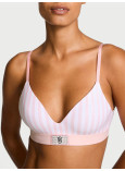 Комплект Білизни Victoria's Secret The T-Shirt Shine Patch Lightly Lined Wireless Bra & Logo Cotton Shine Patch Thong Panty_3