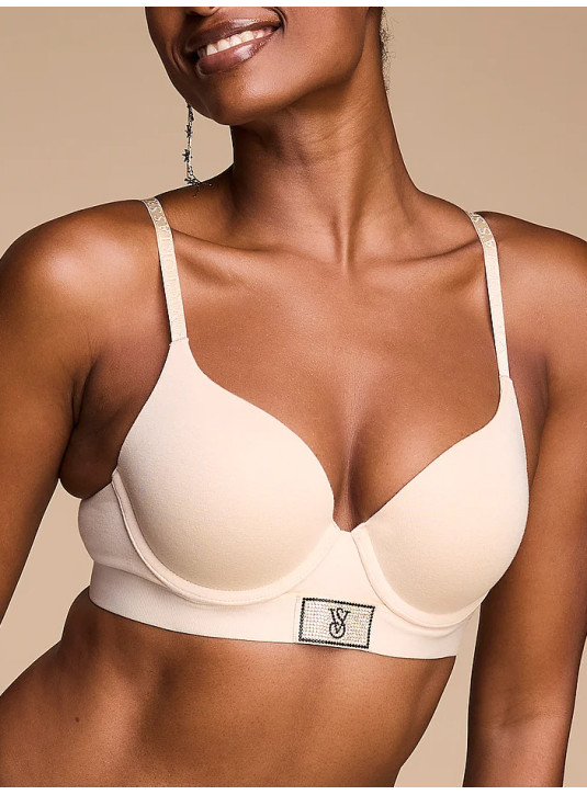 Бюстгальтер Пуш-ап Victoria's Secret The T-shirt Shine Patch Push-Up Perfect Shape Bra