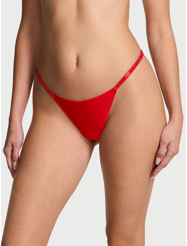 Трусики Victoria's Secret Dream Angels Satin Twinkle Bow V-String Panty_2