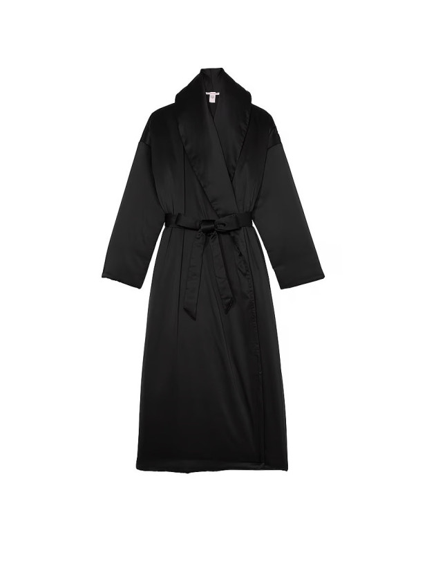 Халат и Маска для Сна Victoria's Secret Dream Satin Duvet Robe & Eye Mask Set_3