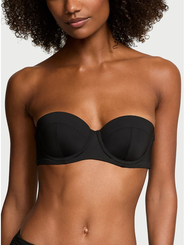 Купальник Victoria's Secret Swim Essential Uplift Strapless Bikini Top & Thong Bikini Bottom_2