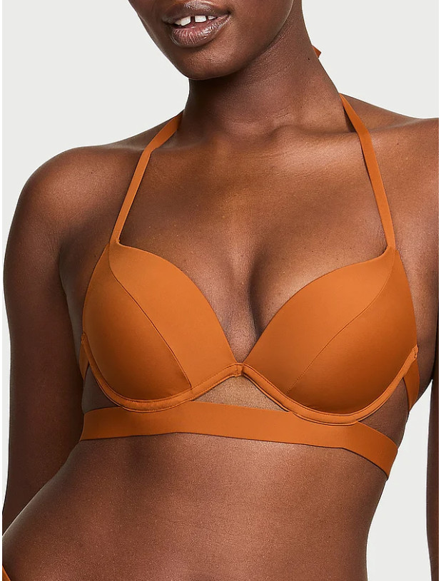 Купальник Пуш-ап Victoria's Secret Swim VS Archives Essential Banded Push-Up Bikini Top & Essential Cinched Thong Bikini Bottom_4