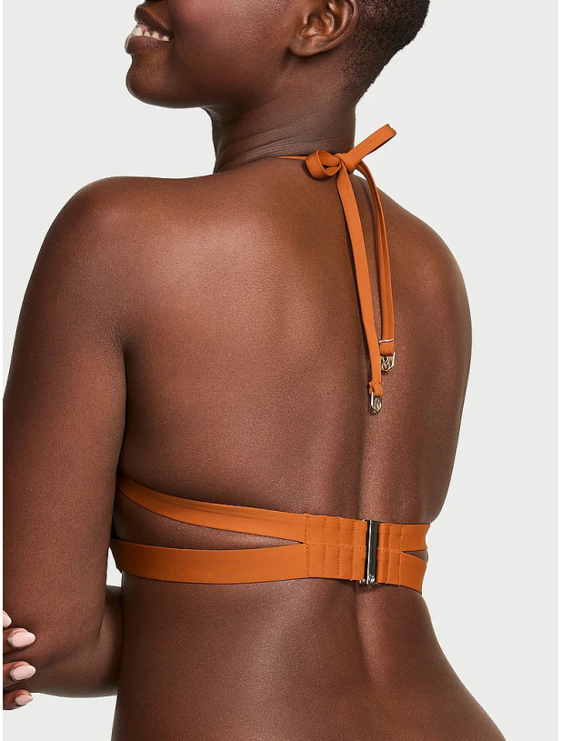 Купальник Пуш-ап Victoria's Secret Swim VS Archives Essential Banded Push-Up Bikini Top & Essential Cinched Thong Bikini Bottom_5