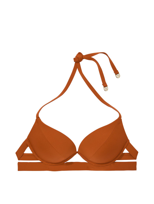 Купальник Пуш-ап Victoria's Secret Swim VS Archives Essential Banded Push-Up Bikini Top & Essential Cinched Thong Bikini Bottom_3