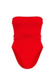 Суцільний Купальник Монокіні Victoria's Secret Swim Crinkle Belted Strapless One-Piece Swimsuit_3