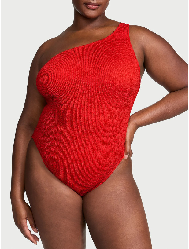 Суцільний Купальник Монокіні на Одне Плече Victoria's Secret Swim Crinkle One-Shoulder One-Piece Swimsuit_2