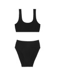 Купальник Victoria's Secret Swim Сrinkle Scoop Bralette Bikini Top & Crinkle High-Waist Full-Coverage Bikini Bottom_1